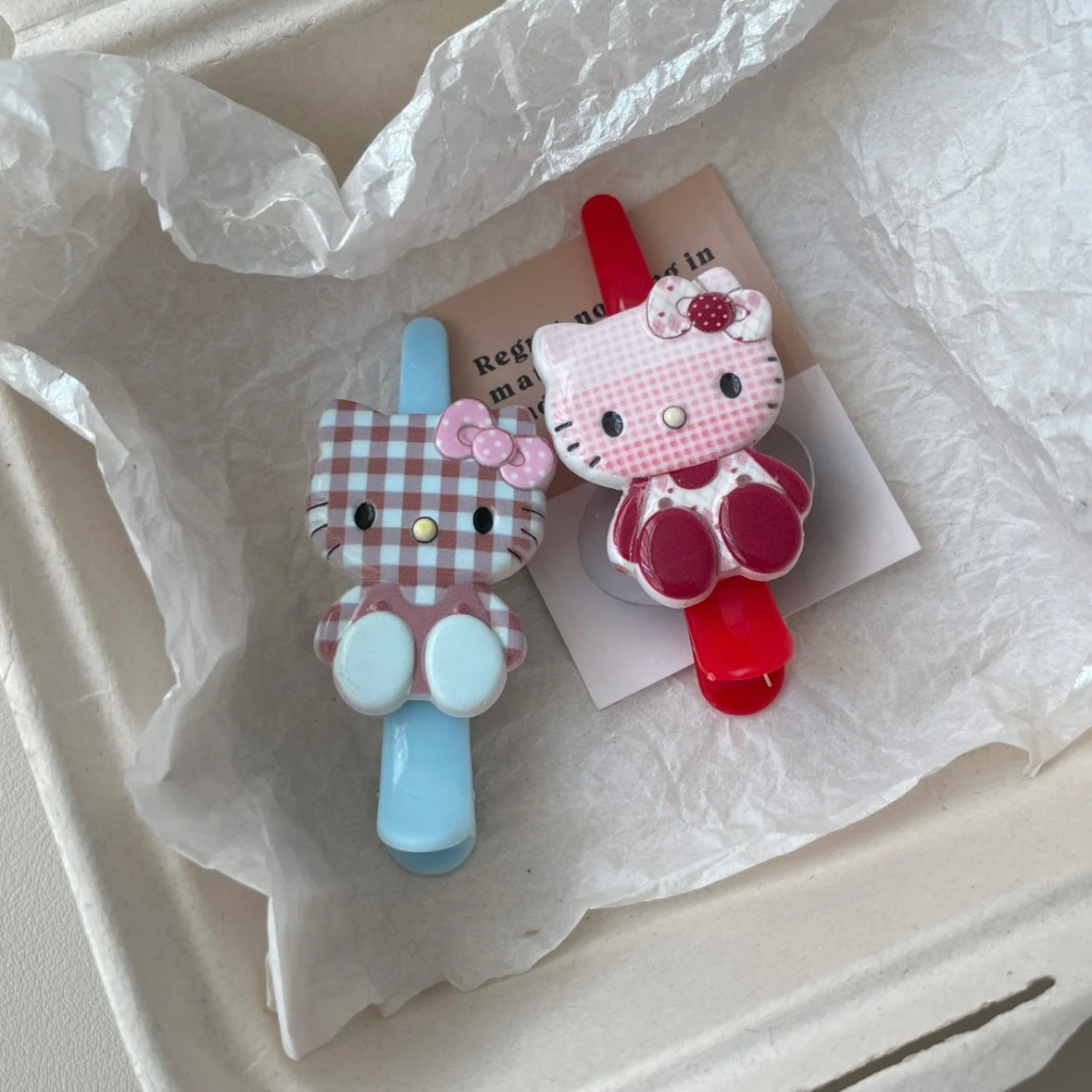 HelloKitty hairclips accessories