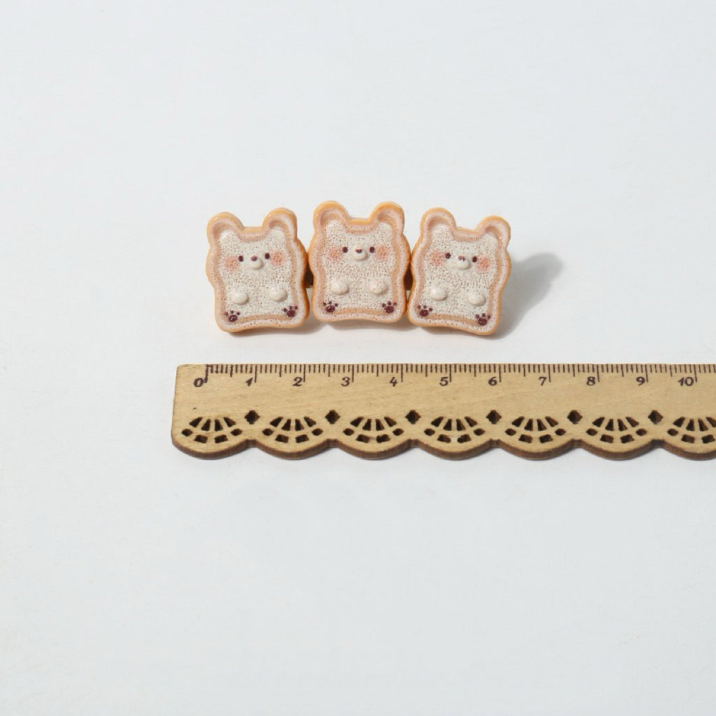 Aesthetic Toast Hair Clips – Kawaii Animal Ins Accessories