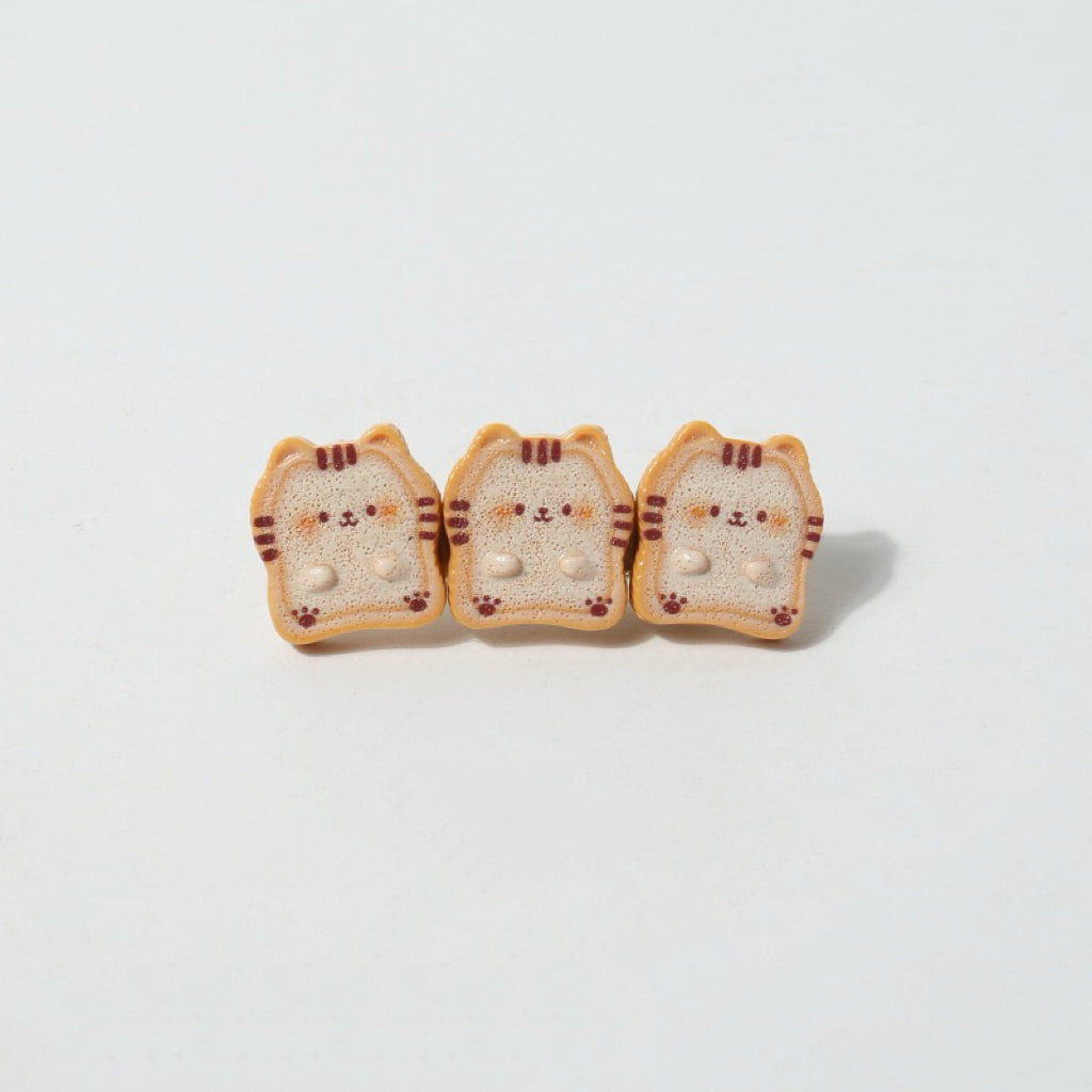 Aesthetic Toast Hair Clips – Kawaii Animal Ins Accessories