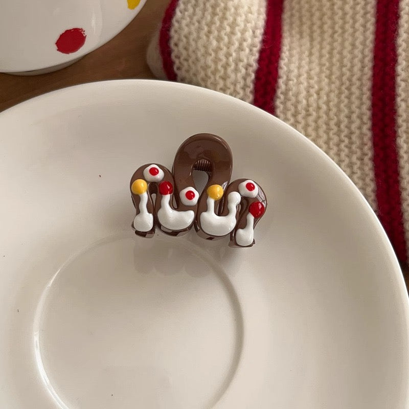 Christmas hairclaws style