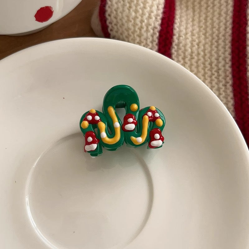 Christmas hairclaws style