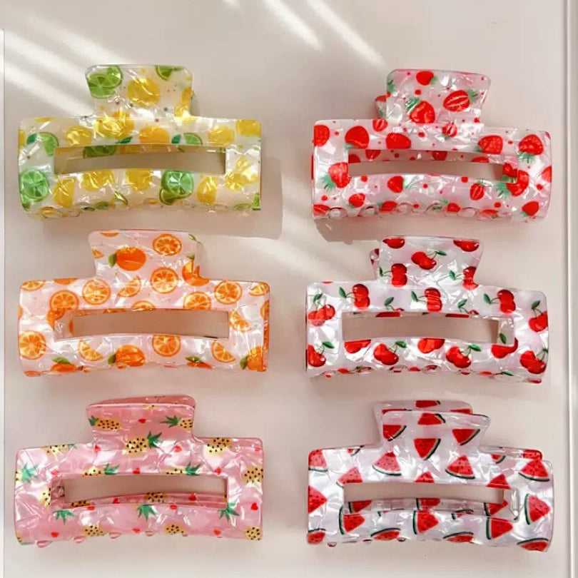 Fruity clawclip for hair style