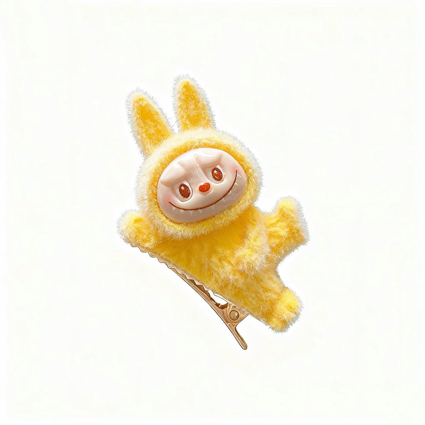 Cartoon Fluffy Labubu Hairpin - Perfect for Cute Outfits & Hairdos