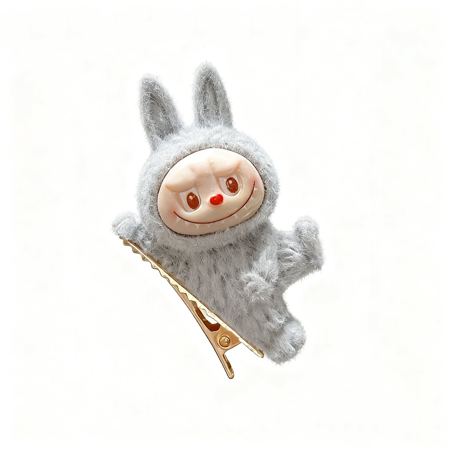 Cartoon Fluffy Labubu Hairpin - Perfect for Cute Outfits & Hairdos
