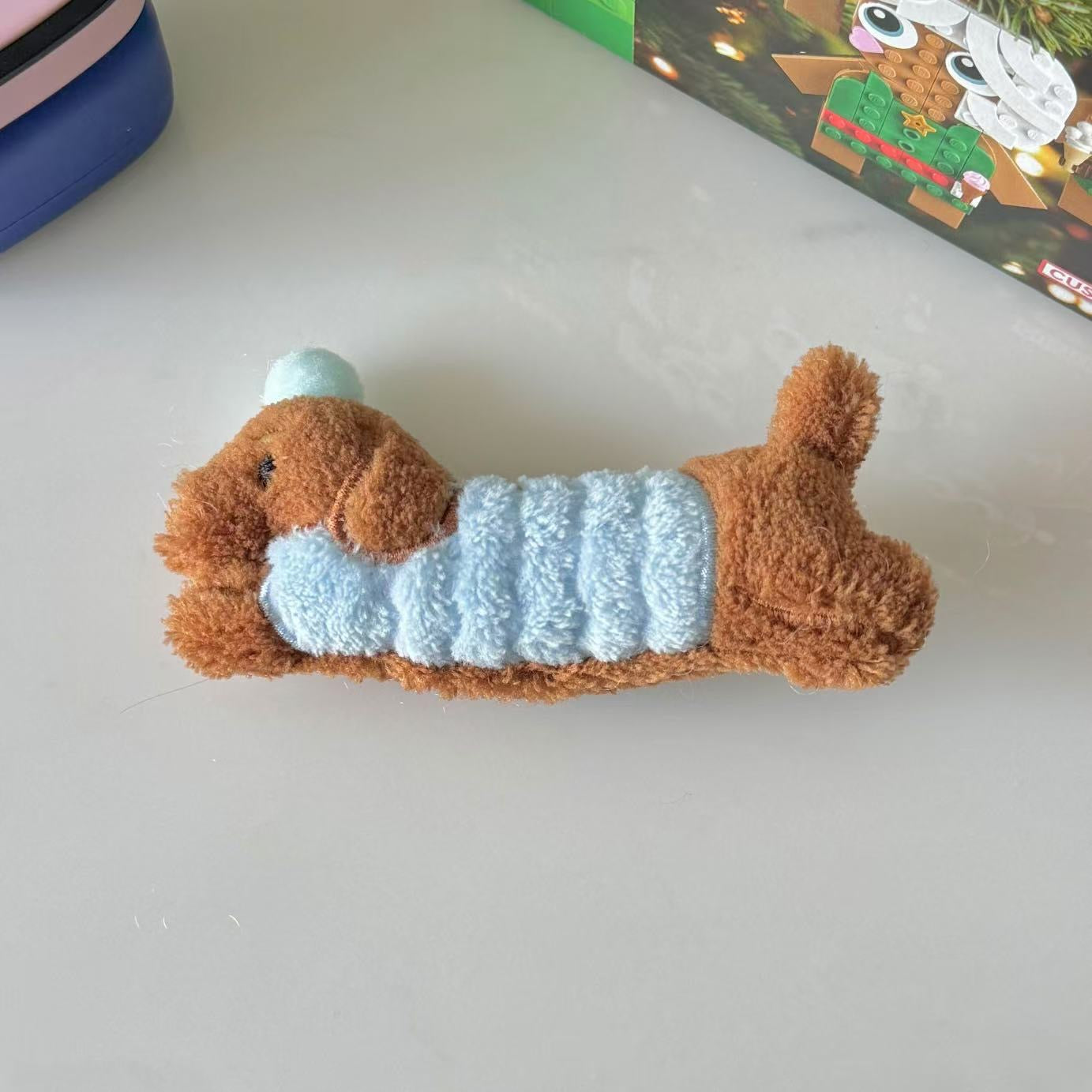 Puppy plush hairclips