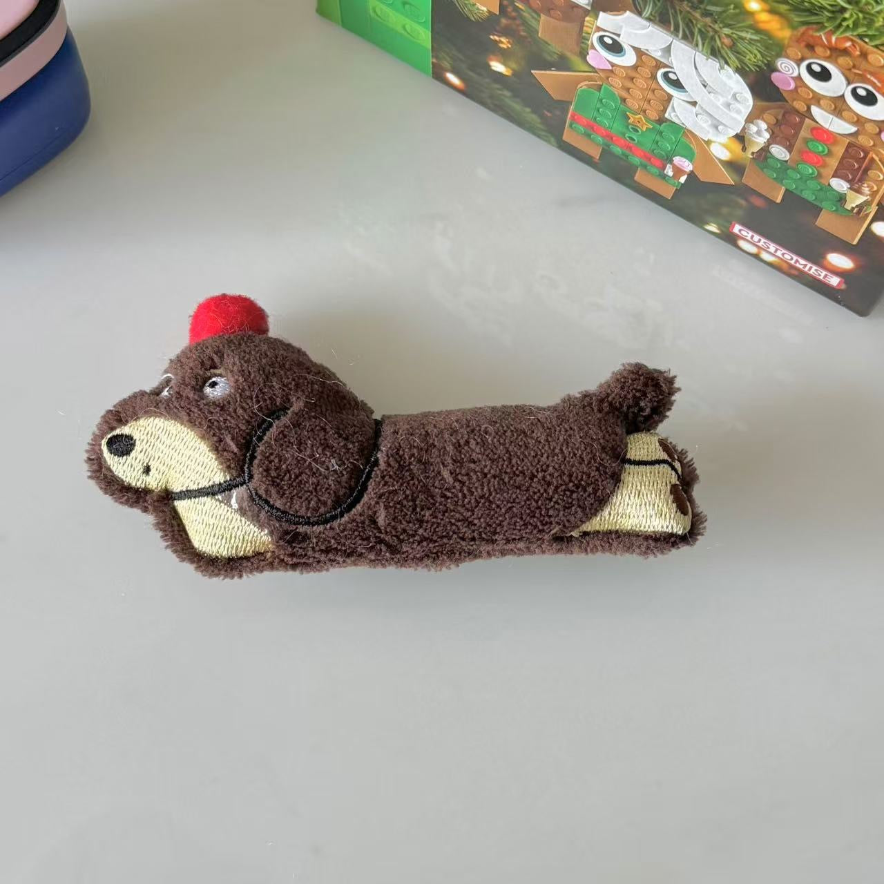 Puppy plush hairclips