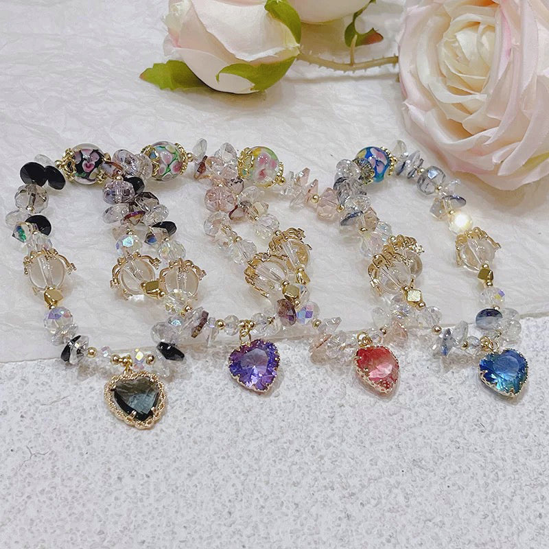 Diamond heart bracelet