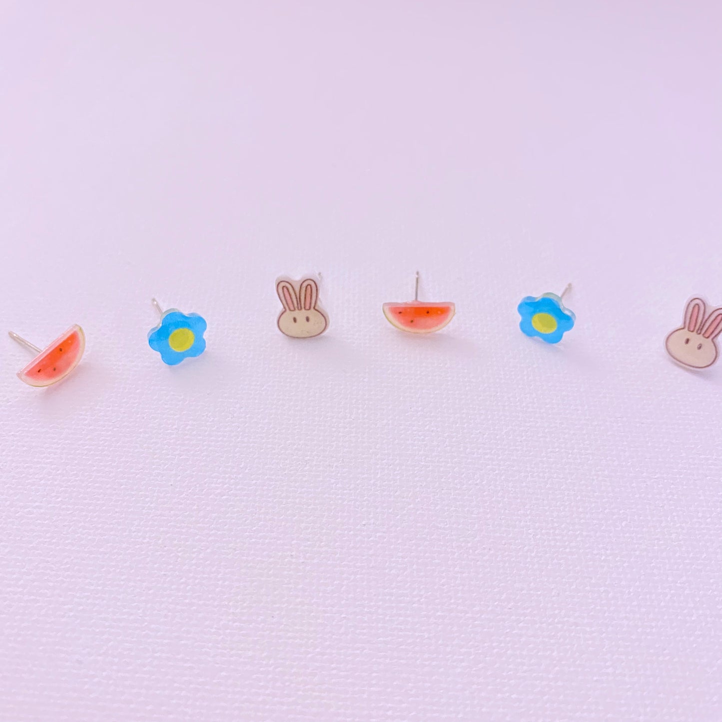 Watermelon stud earring set