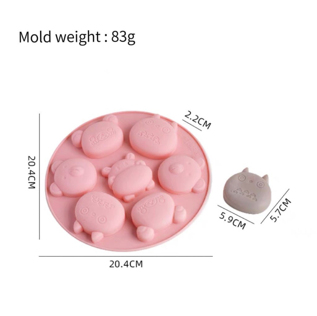 Four different animal mold
