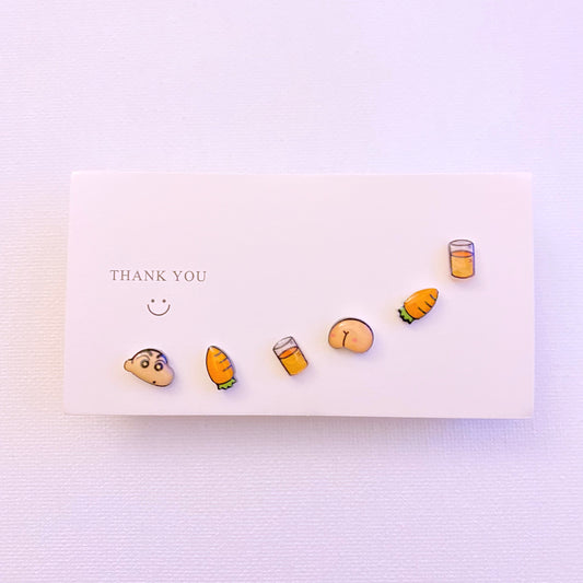 Crayon shin-chan stud earring