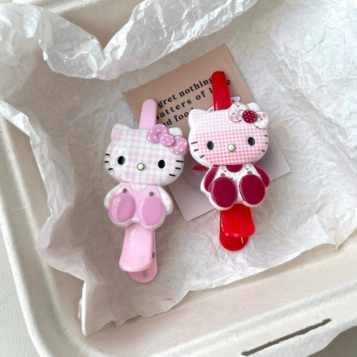 HelloKitty hairclips accessories
