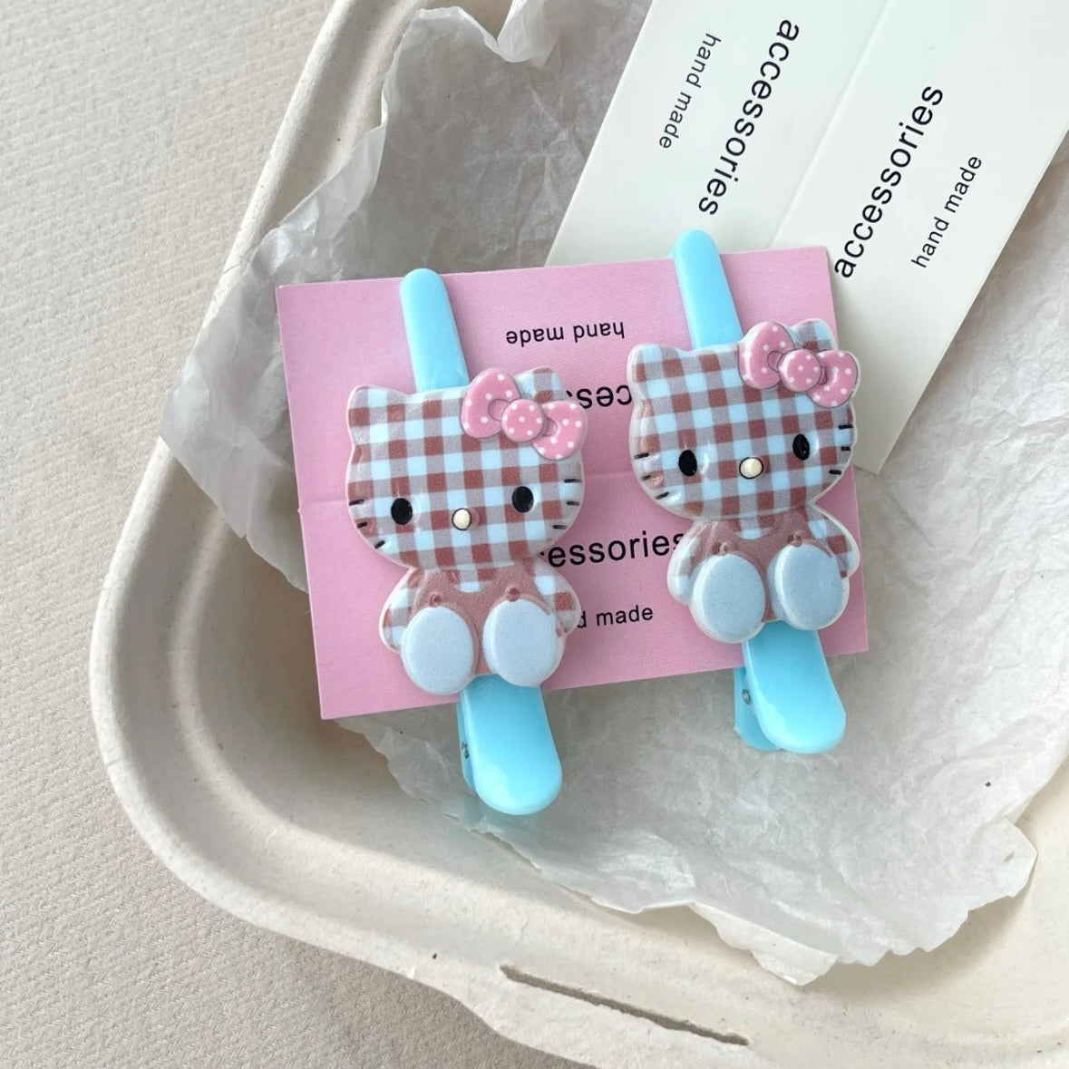 HelloKitty hairclips accessories