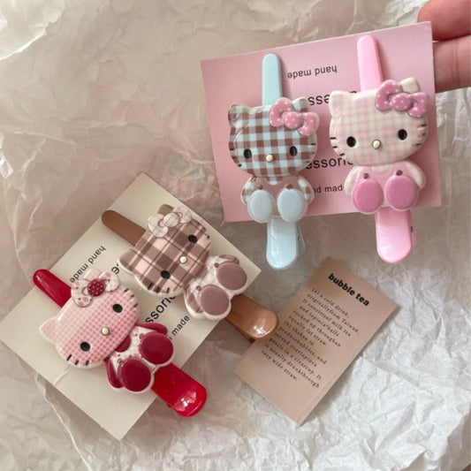 HelloKitty hairclips accessories