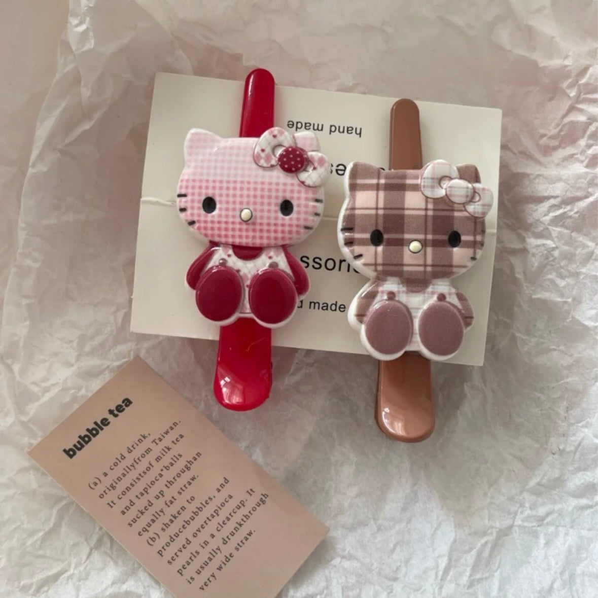 HelloKitty hairclips accessories