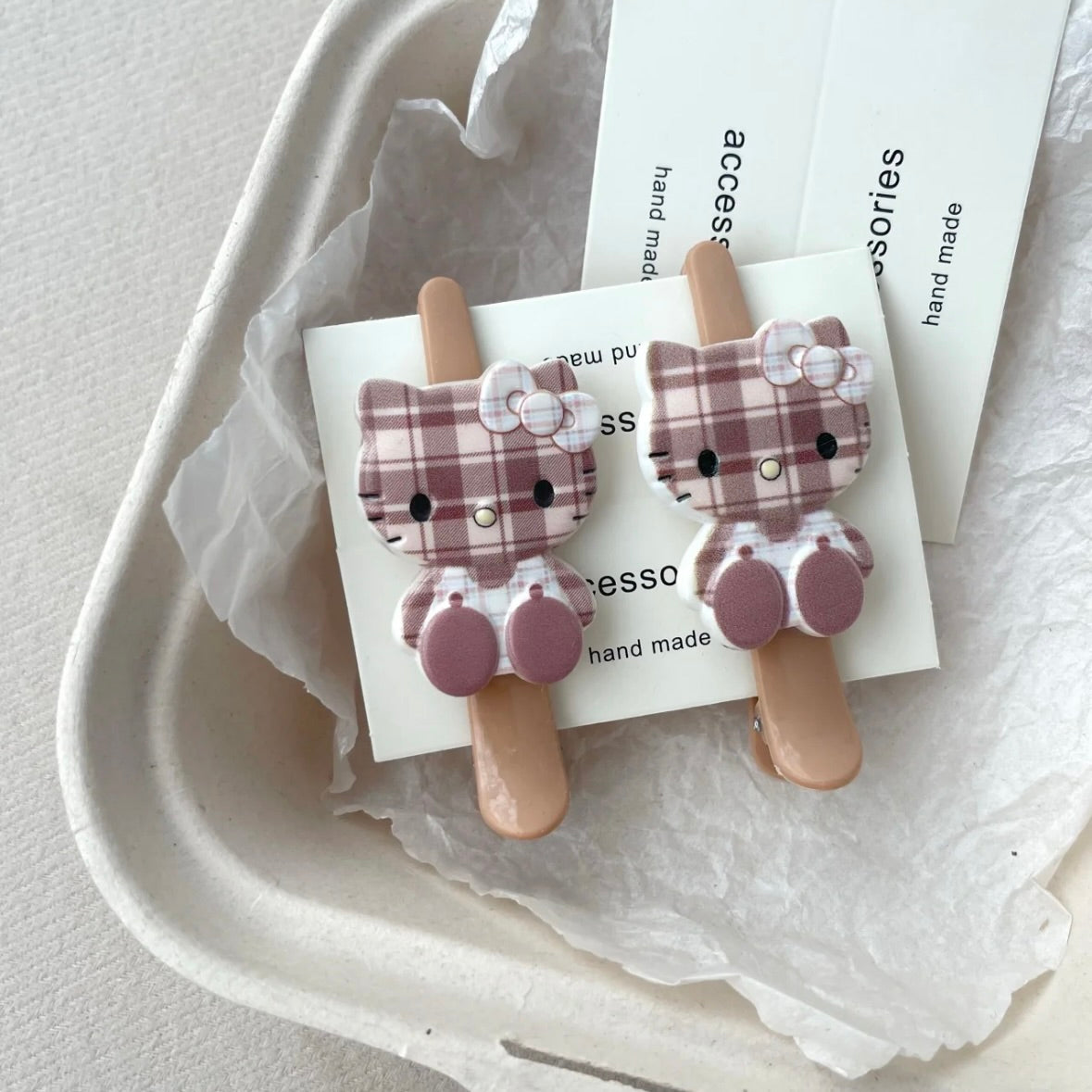 HelloKitty hairclips accessories