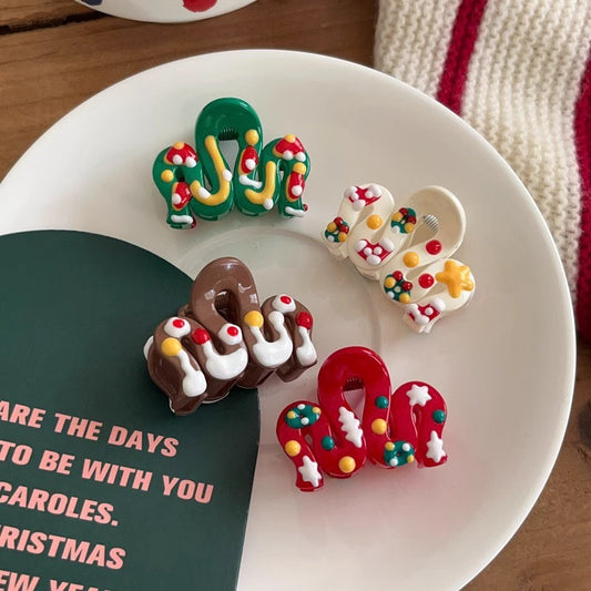 Christmas hairclaws style