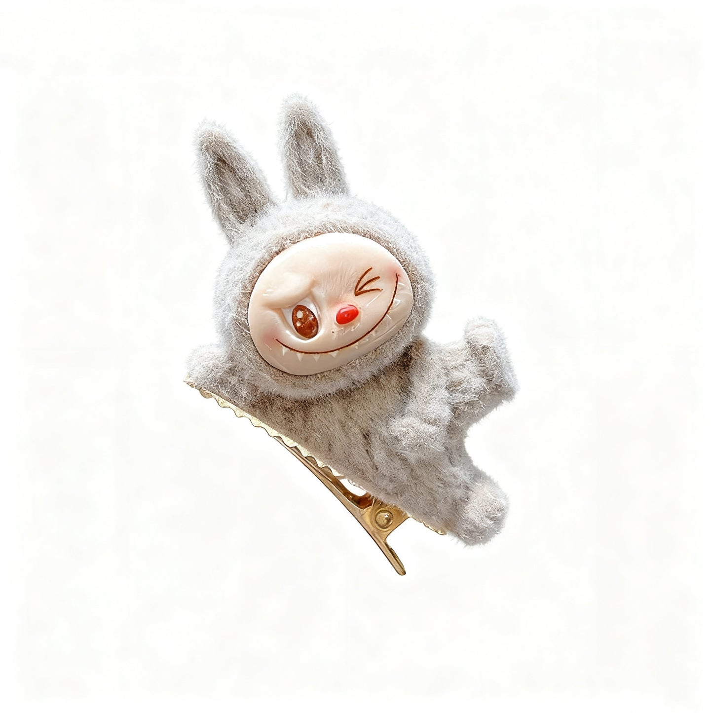 Cartoon Fluffy Labubu Hairpin - Perfect for Cute Outfits & Hairdos